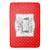 Tapis De Bain Naughty & Nice Old English Sheepdogs (Grey 1) (devant Vertical)