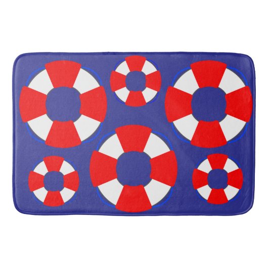 Tapis De Bain Nautical Bathroom Mat (Devant)