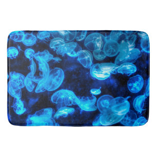 Tapis De Bain Nautique Blue Jellyfish Marine Life
