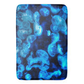 Tapis De Bain Nautique Blue Jellyfish Marine Life (devant Vertical)