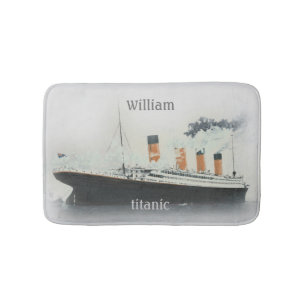 Tapis De Bain Navire Vintage Iceberg Grey White Star Line
