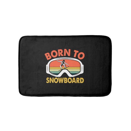 Tapis De Bain Né À Snowboard (Devant)