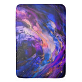 Tapis De Bain Nebula de l'espace violet dans l'encre d'alcool (devant Vertical)