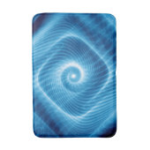 Tapis De Bain Nebula de spirale cosmique bleu et blanc (Devant (Vertical))