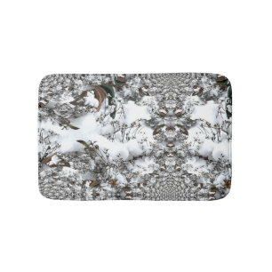 Tapis De Bain Neige Abstraite