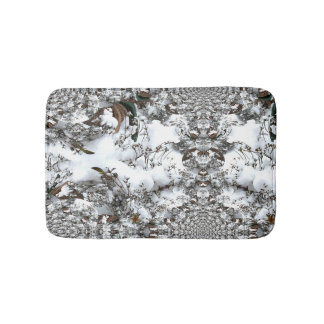 Tapis De Bain Neige Abstraite
