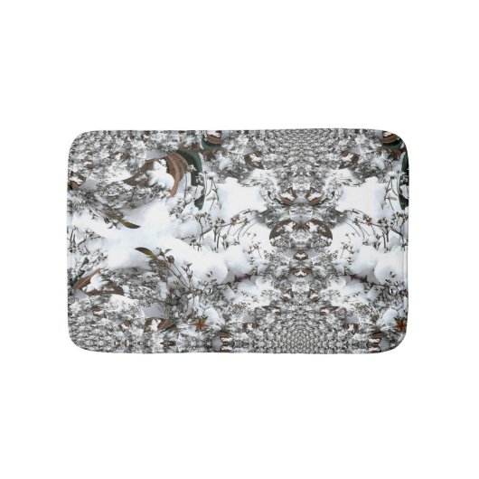 Tapis De Bain Neige Abstraite (Devant)