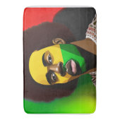 Tapis De Bain Neige Bruh hiver Noir King Melanin Junet1 (devant Vertical)