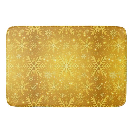 Tapis De Bain Neige dorée (Devant)