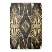 Tapis De Bain Neo Art Deco Black Gold Geometric Gatsby Bathroom (devant Vertical)