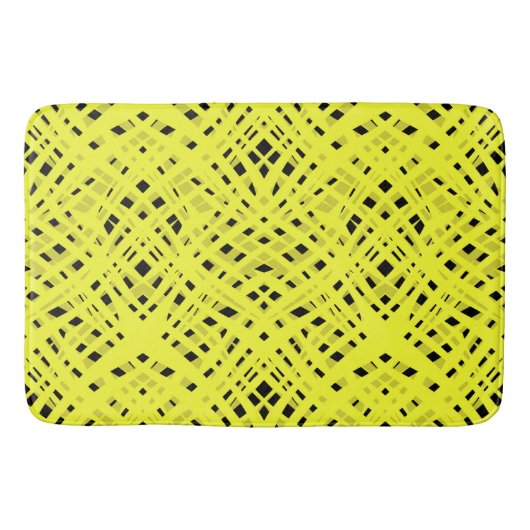 Tapis De Bain Néon, abstract , noir , yellow (Devant)
