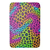 Tapis De Bain Neon Empreinte de léopard (devant Vertical)