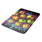 Tapis De Bain Neon Funky Emoji Mix (Angle)