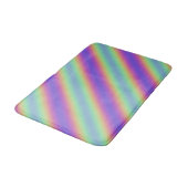 Tapis De Bain Neon Glow Rainbow Stripe Bath Mat (Angle)