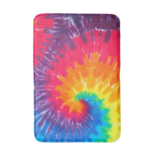 Tapis De Bain Neon psychédélique Cravate-Dye (Devant (Vertical))