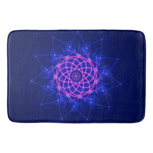 Tapis De Bain Neon Rosette Glow (Devant)