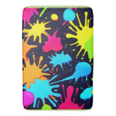Tapis De Bain Neon Splatter Art : Expressionnisme Abstrait vibra (devant Vertical)