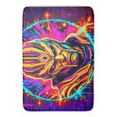 Tapis De Bain Neon Warrior Power Art (devant Vertical)