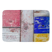 Tapis De Bain Néoplasticisme amusant style d'art en bois personn (Devant)