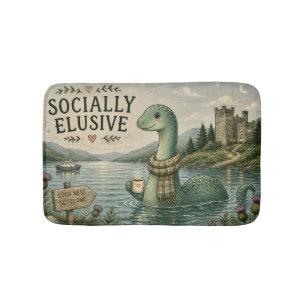 Tapis De Bain Nessie Cryptide Confortable Élusive Socialement Lo