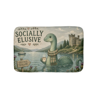 Tapis De Bain Nessie Cryptide Confortable Élusive Socialement Lo