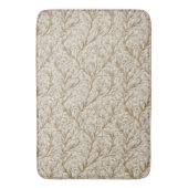 Tapis De Bain Neutral Beige Gold Botanical Leaf William Morris (devant Vertical)