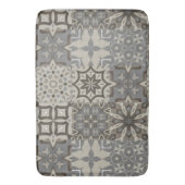 Tapis De Bain Neutre, beige, gris, tuiles marocaines (devant Vertical)