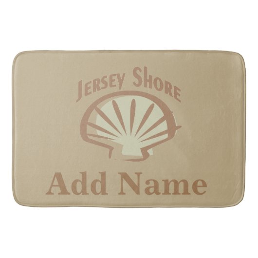 Tapis De Bain New Jersey Shore, ajouter du texte (Devant)