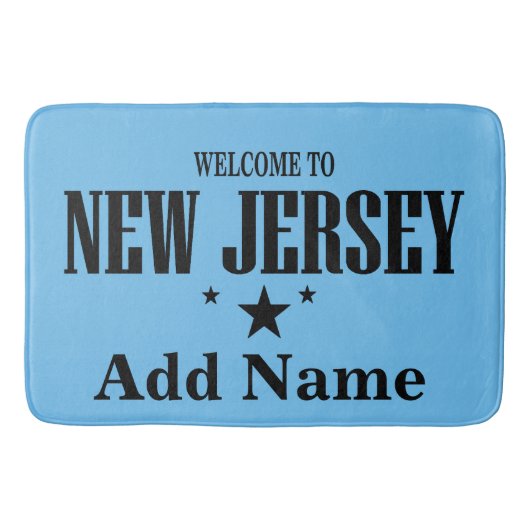 Tapis De Bain New Jersey Shore, ajouter du texte (Devant)