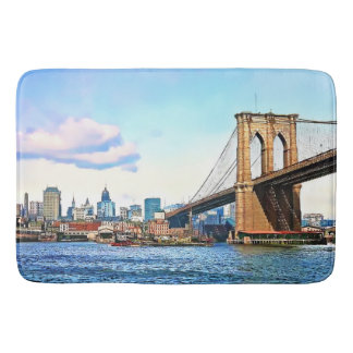 Tapis De Bain New York Abutment of Brooklyn Bridge