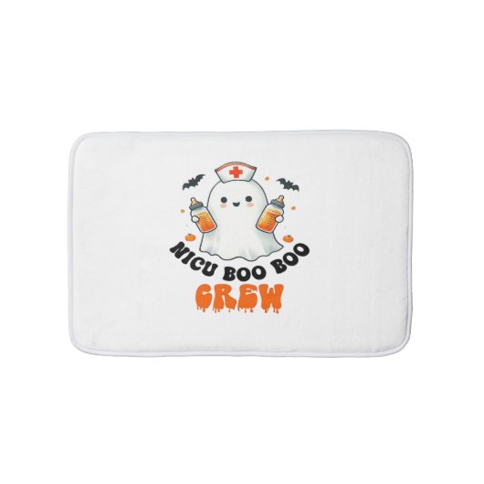 Tapis De Bain Nicu boo boo équipage halloween, Nicu Boo Crew Fun (Devant)