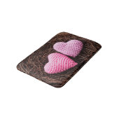 Tapis De Bain Nid avec des coeurs (Angle)