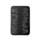 Tapis De Bain Ninja Superbe Art Texte (Devant (Vertical))