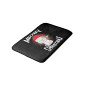 Tapis De Bain Noël à Meowy avec chat de Noël (Angle)