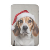 Tapis De Bain Noël beagle (Devant (Vertical))
