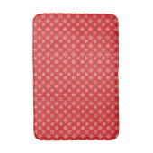 Tapis De Bain Noël Beau Rouge Blanc Élégant Vacances (Devant (Vertical))
