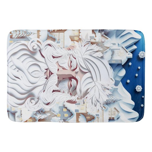 TAPIS DE BAIN NOËL BLANC (Devant)