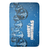 Tapis De Bain Noël bleu (devant Vertical)