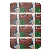 Tapis De Bain Noël Boston Terrier (devant Vertical)
