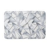 Tapis De Bain Noël Chic Silver White Triangles (Devant)