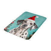 Tapis De Bain Noël dalmate (Angle)
