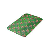 Tapis De Bain Noël De Camel Sur Vert (Angle)
