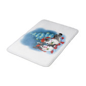 Tapis De Bain Noël de Corgi moyen (Angle)