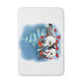 Tapis De Bain Noël de Corgi moyen (Devant (Vertical))