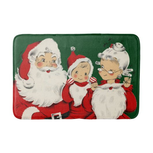 Tapis De Bain Noël de la famille père Noël (Devant)