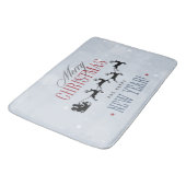 Tapis De Bain Noël de Santa and his Flying (Angle)