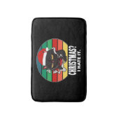 Tapis De Bain Noël du chat (Devant (Vertical))