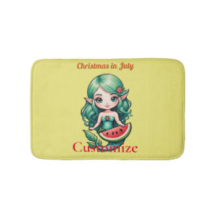 Tapis De Bain Noël en juillet Elf Mermaid Thunder_Cove