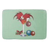 Tapis De Bain Noël Fête Joie Dragon (Devant)