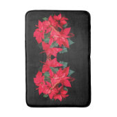 Tapis De Bain Noël Fleurs rouges (Devant (Vertical))